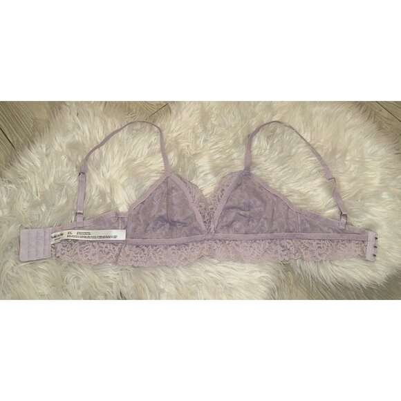 State of Day Womens Lace Bralette Bra Wire Free XS XSmall Purple New Nwt - Picture 5 of 6